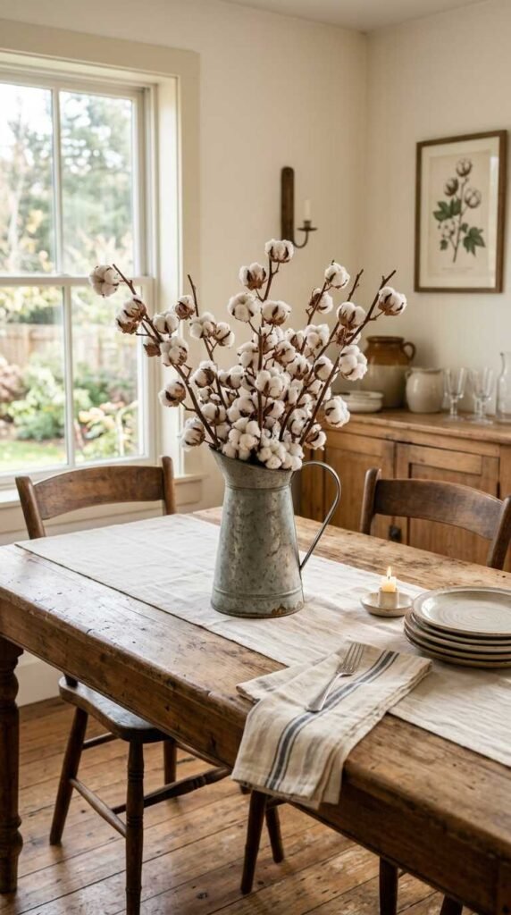 Cotton Stem Centerpiece