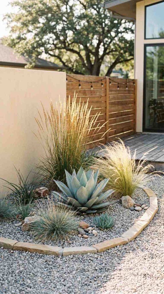 A Xeriscape Corner Bed