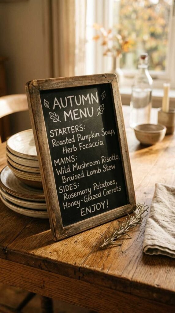 Use Chalkboard Menu Signs