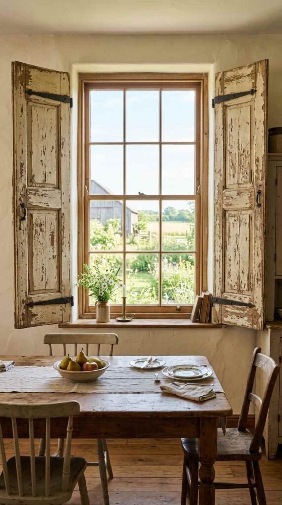 Farmhouse-Style Window Shutters