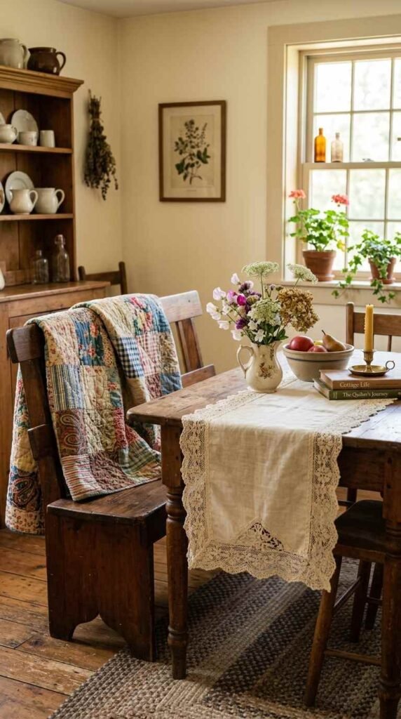 Layered Vintage Textiles