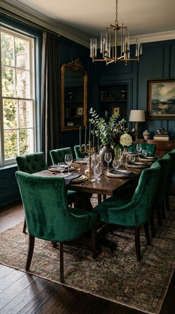 Velvet Upholstered Chairs