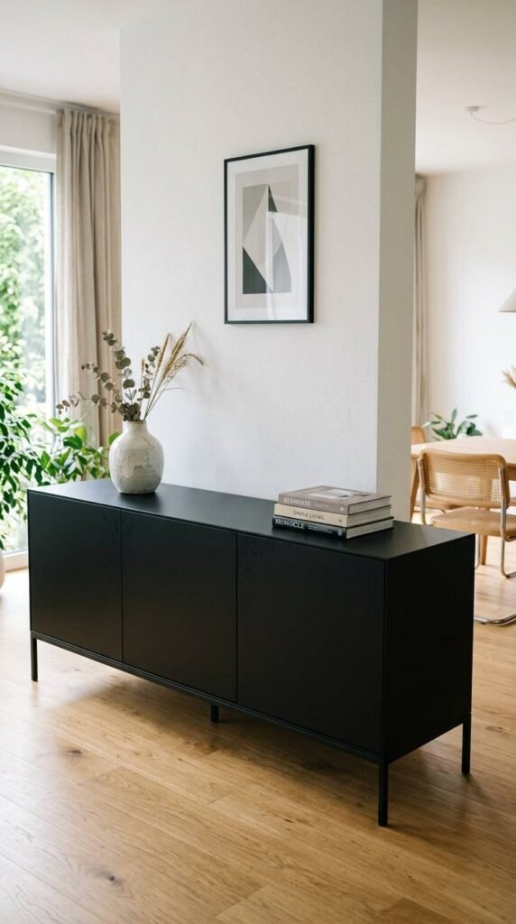 Modern Minimalist Sideboard Look