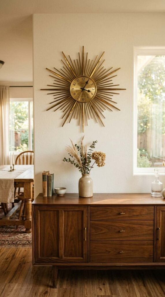 Sunburst Wall Clock