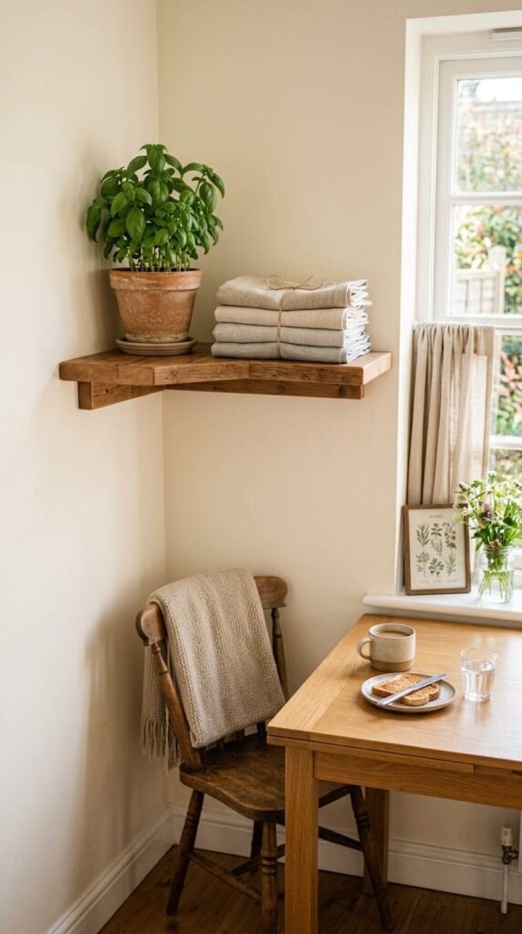 A Floating Corner Shelf