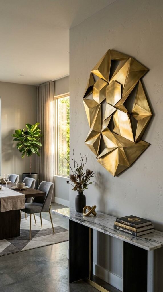 Geometric Metal Wall Art