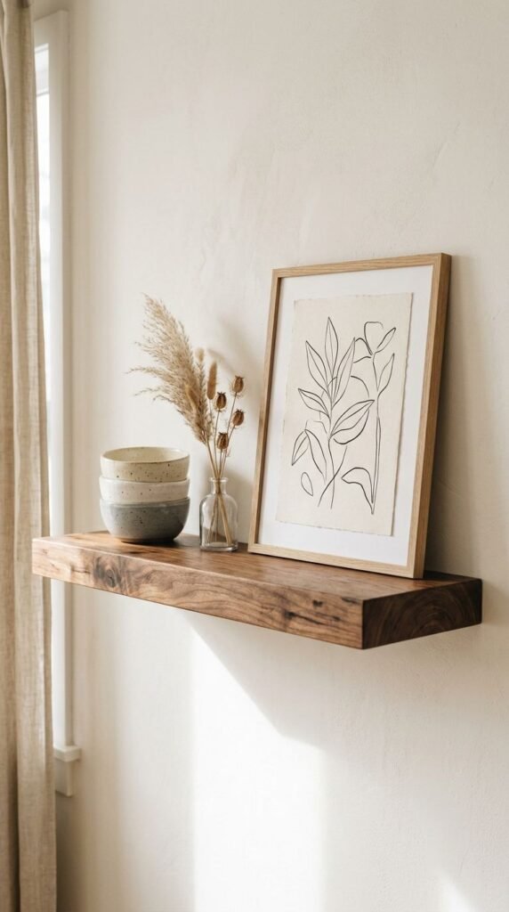 Minimalist Floating Shelf Display