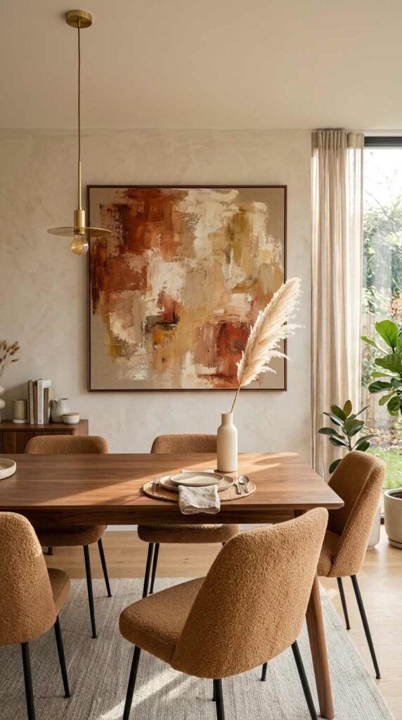 Hang a Modern Dining Room Wall Decor Accent