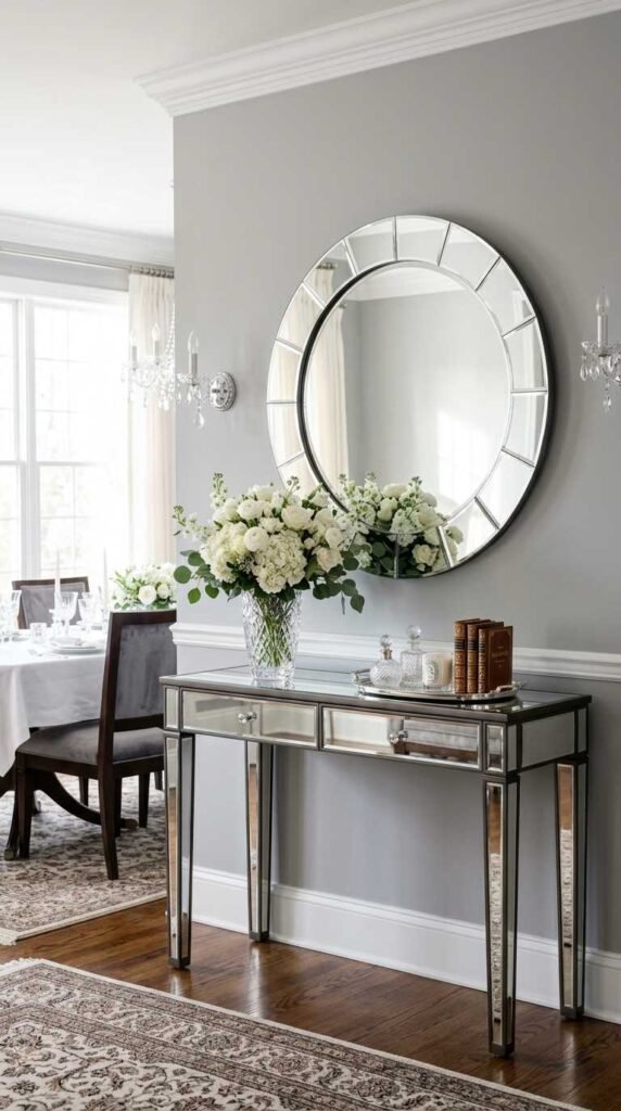 Mirrored Console Table Pairing