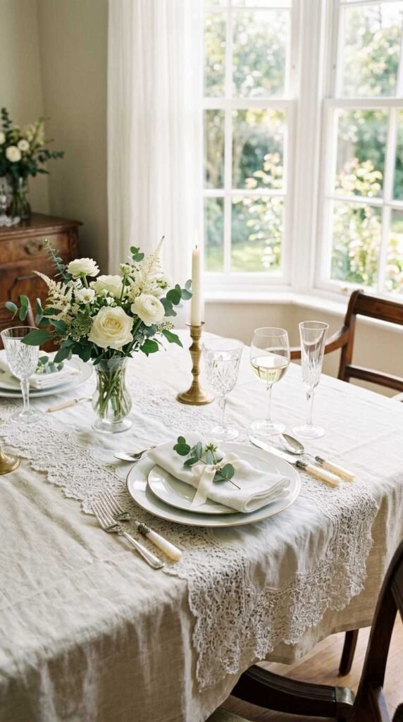 Layered Table Linens Add Depth