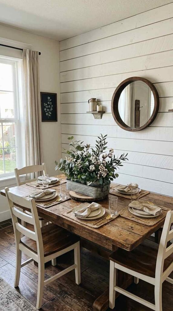 A Shiplap Accent Wall