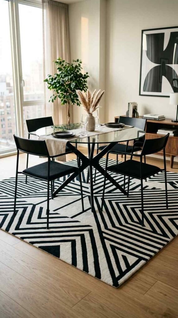 A Geometric Area Rug