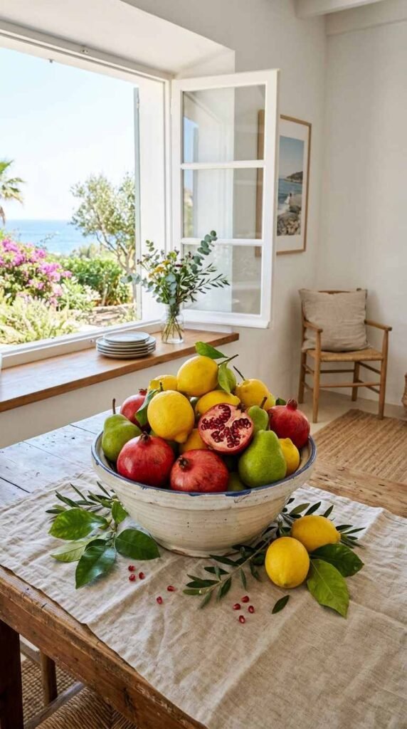 Seasonal Fruit Bowl Display