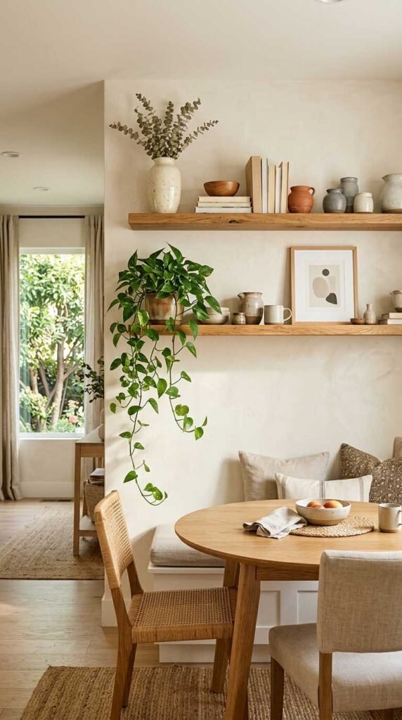 Floating Wood Shelf Display