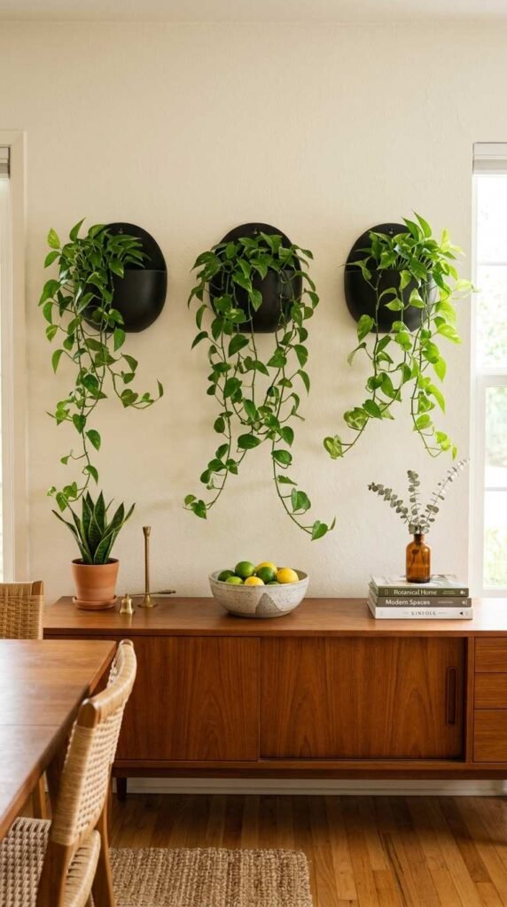 Modern Wall-Mounted Planter Trio