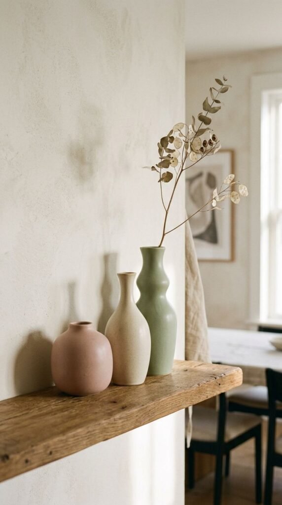  A Ceramic Vase Grouping Adds Softness