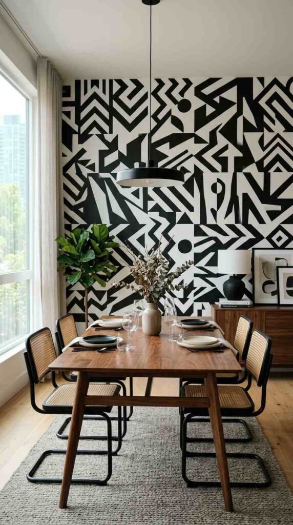 Modern Wallpaper Accent Wall