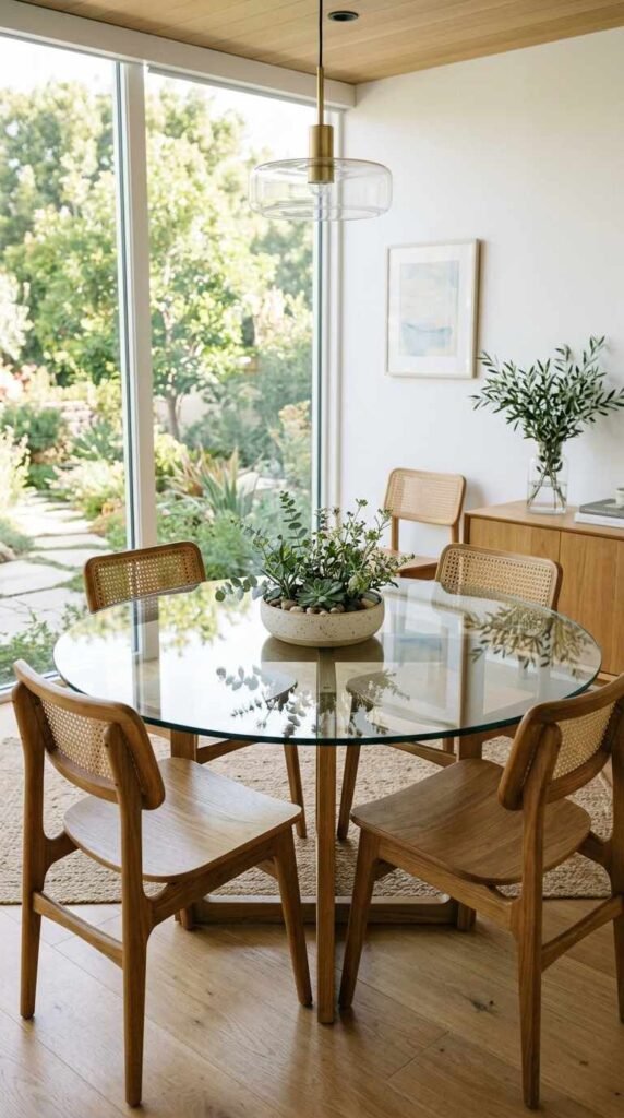 Glass Top Table Styling