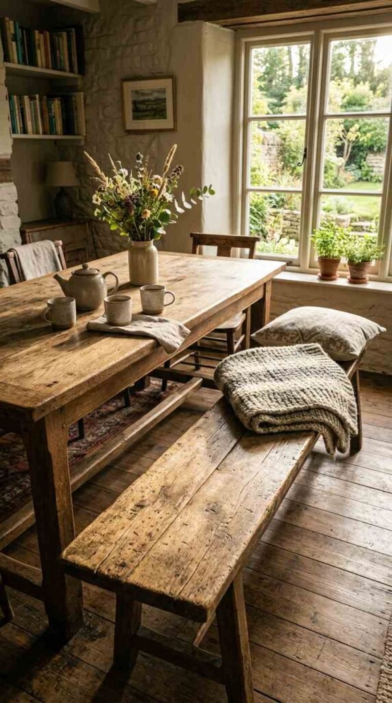  Wood Bench Seating