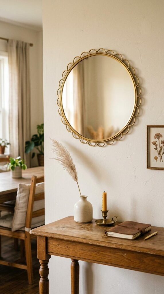 Scalloped Edge Mirror