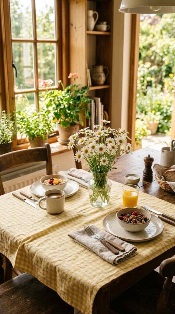 Gingham Tablecloth Styling
