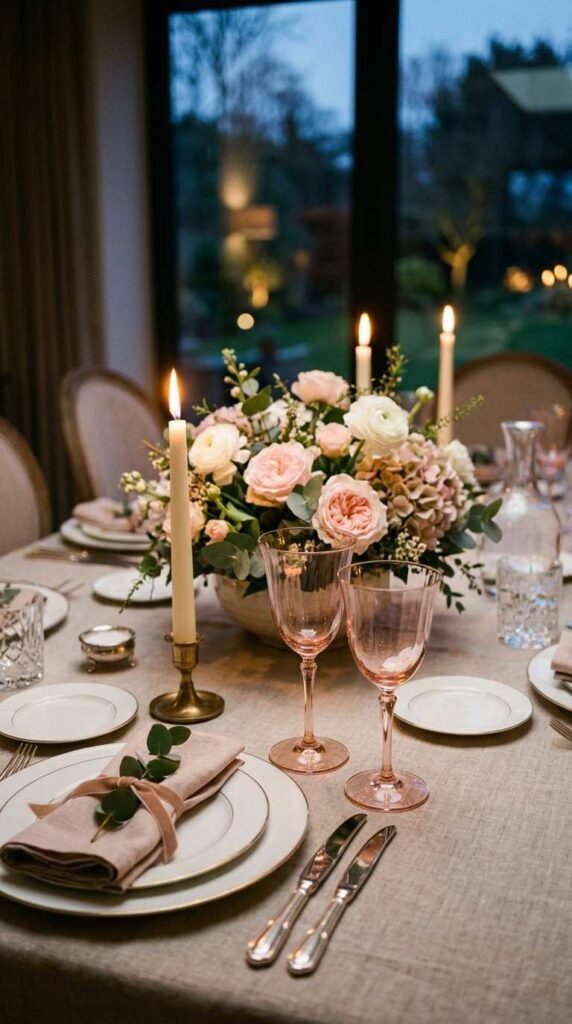 Pink Glass Stemware
