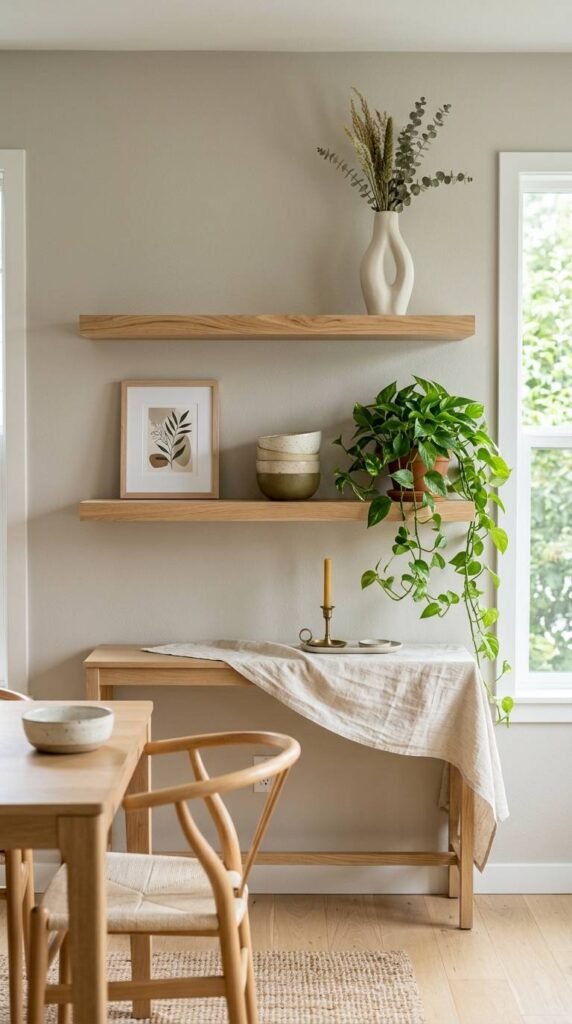 Install Floating Shelves for Curated Decor