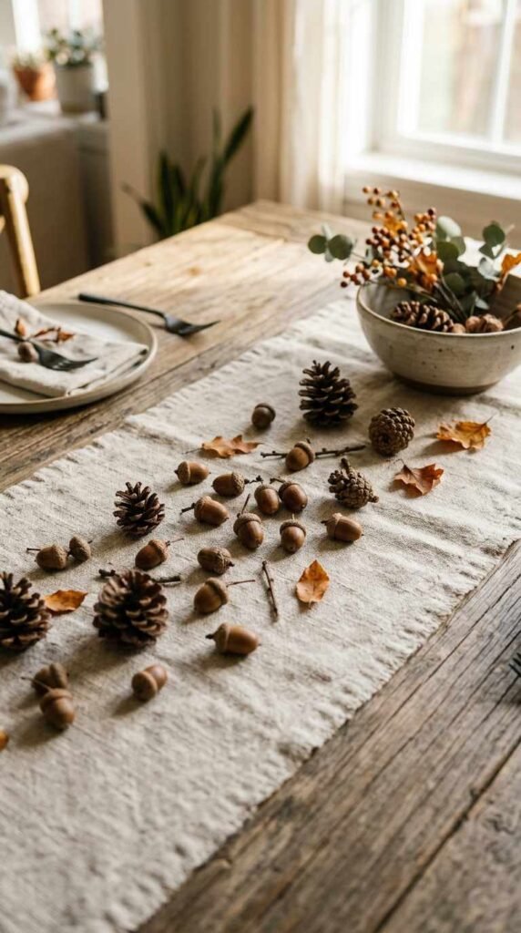 Acorn and Pinecone Scatter