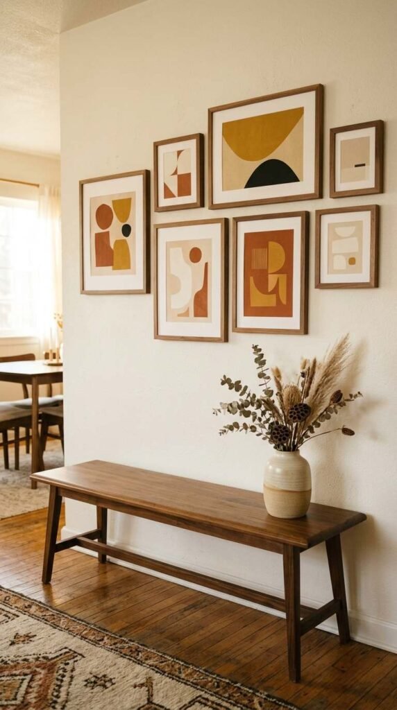 Gallery Wall of Mid-Century Prints