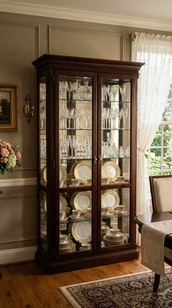A Glass Cabinet Display