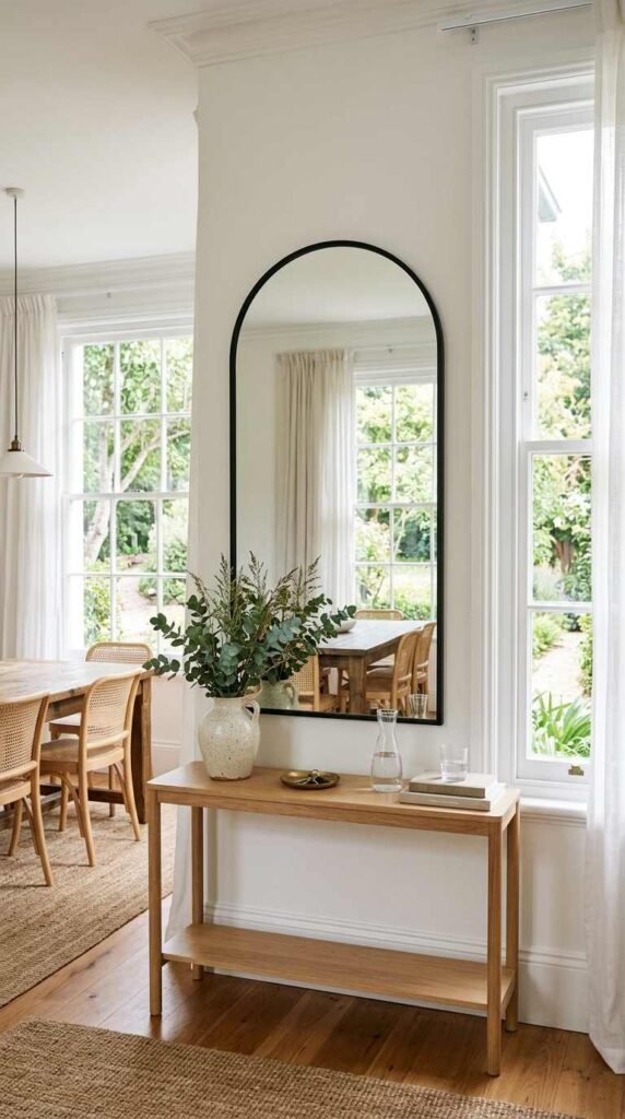 Mirror Above a Window Wall