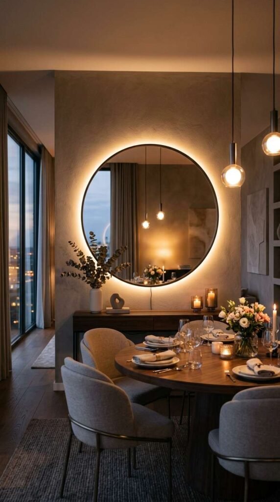 Mirror with LED Backlighting