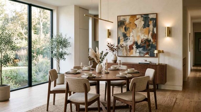 21 Sleek Modern Dining Room Wall Decor Ideas