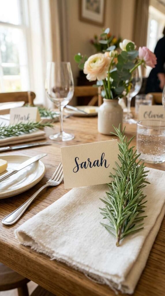 Fresh Herb Place Cards