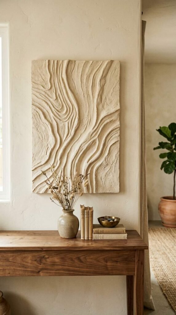 Sculptural Plaster Wall Art