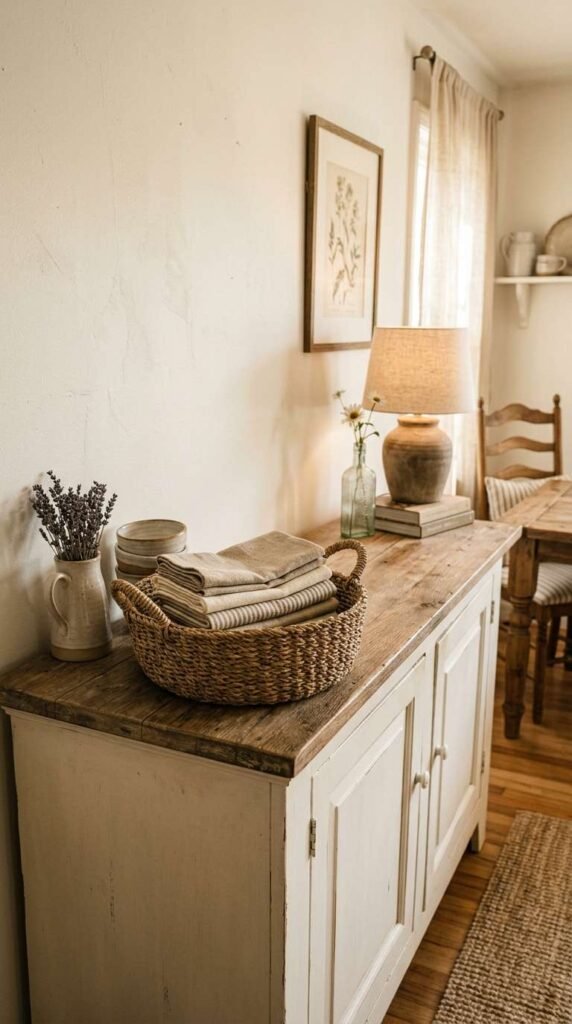  Woven Basket for Hidden Storage