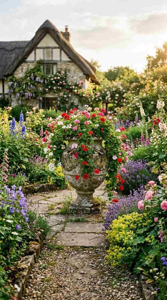 An Antique Garden Urn