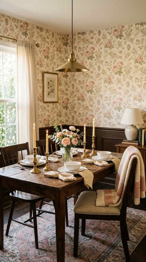 Pink Patterned Wallpaper