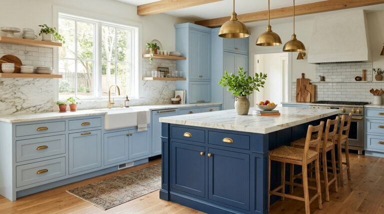 18 Blue Kitchen Ideas from Soft Powder to Bold Navy