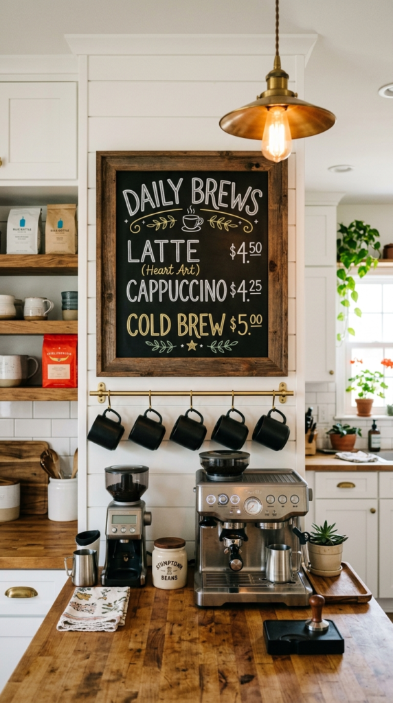 Café Chalkboard Wall