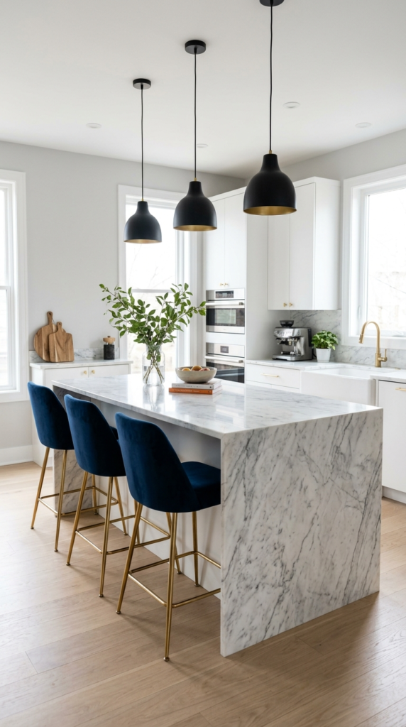 Navy Bar Stools