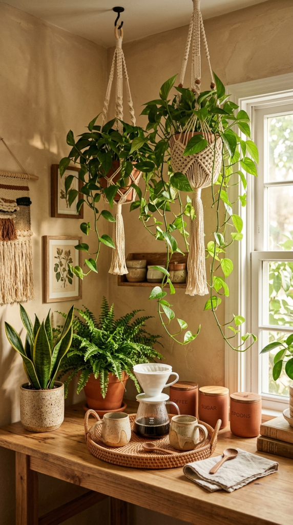 Boho Plant-Filled Nook
