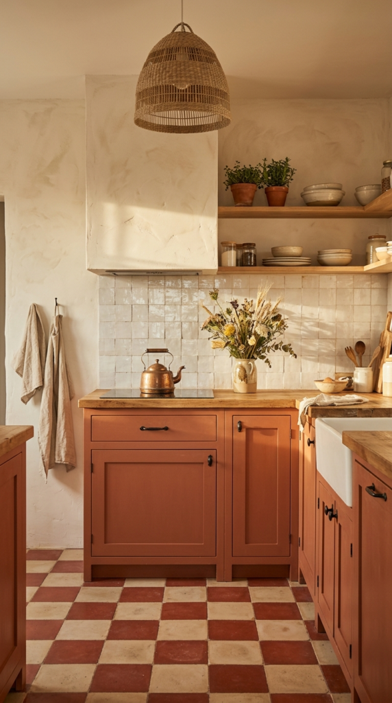 Warm Terracotta Cabinets