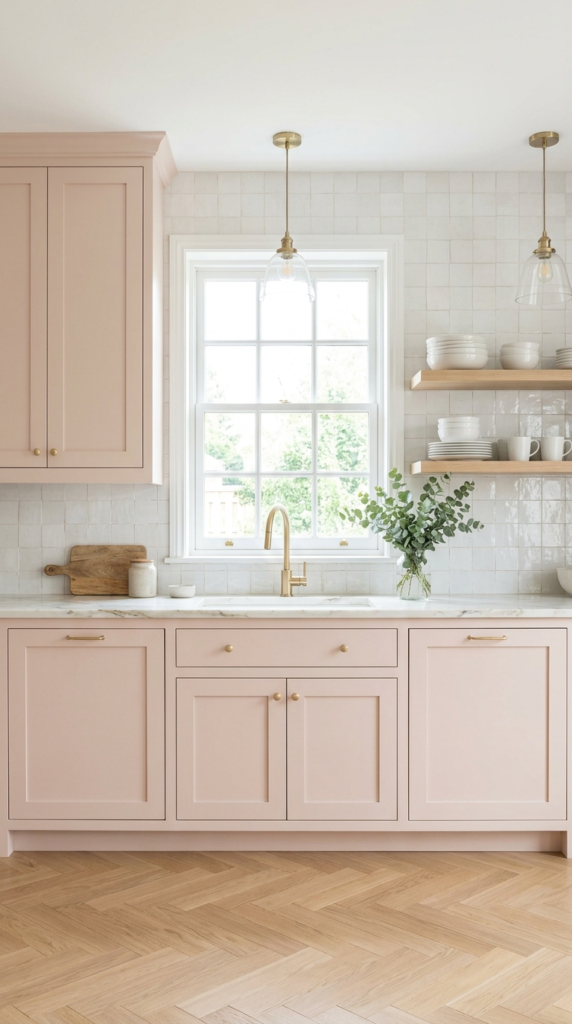 Blush Pink Cabinets