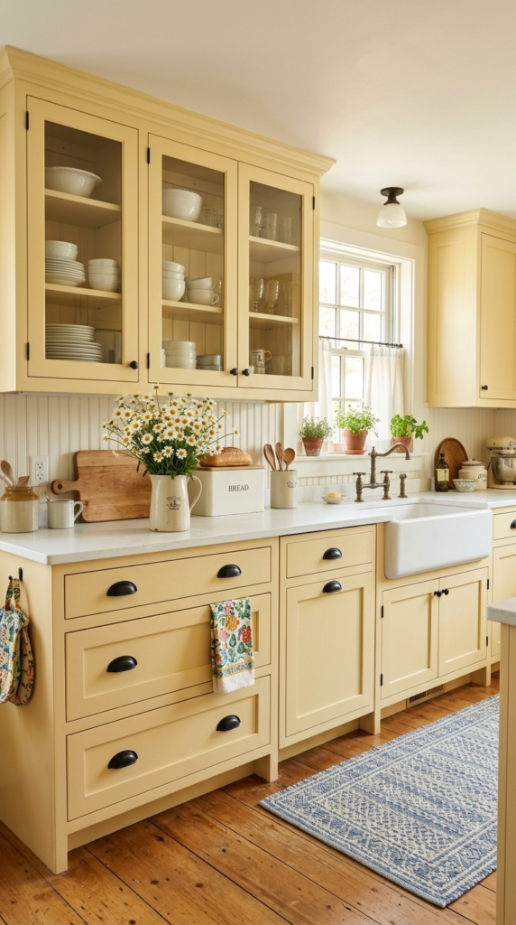 Butter Yellow Cabinets