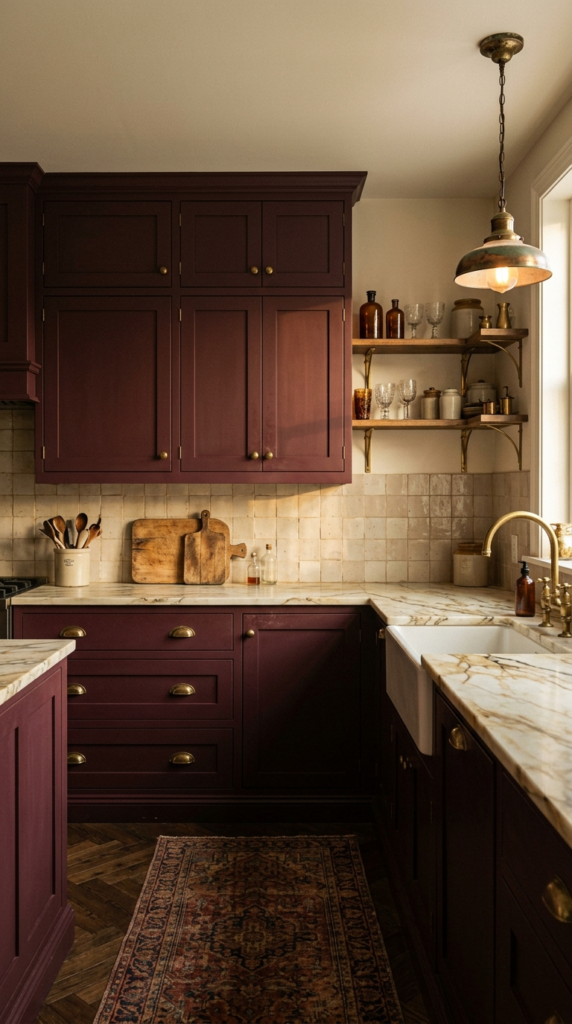 Burgundy Cabinets