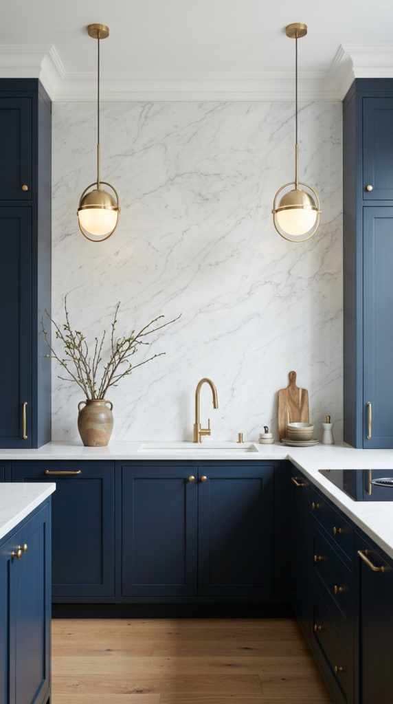 Stone Slab Backsplash