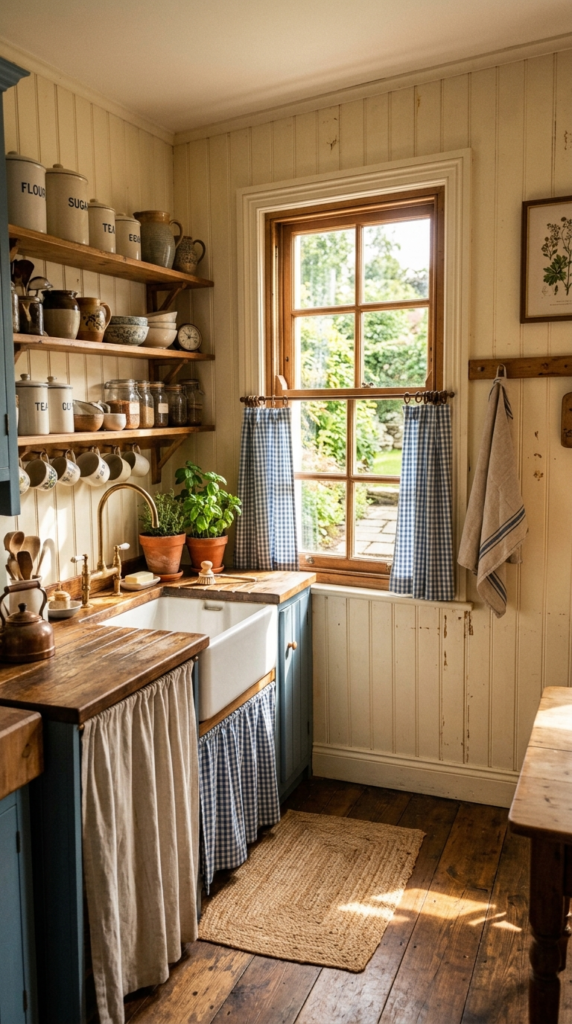 Gingham Farmhouse Style