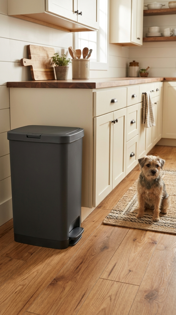 Pet Proof Lidded Can