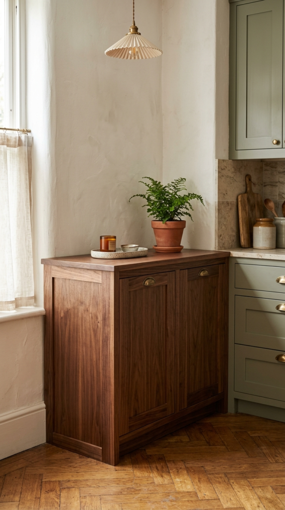Wooden Bin Enclosure